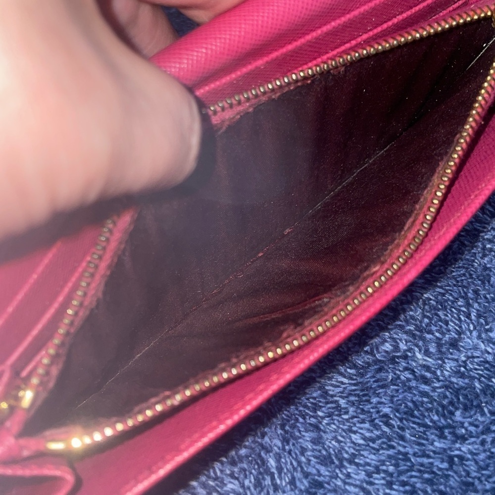 Prada Crimson Leather Wallet Set - Picture 11 of 13